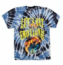 CASH Shirts Let's Get Emotional Tie Dye Tee Blue