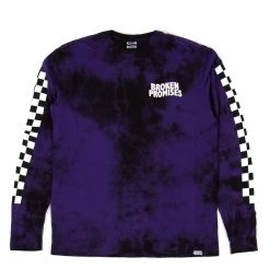 BROKEN PROMISES Shirts 2Tone Tie Dye L/S Purple Punch