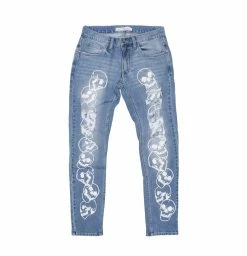 BROKEN PROMISES Bottoms Catacombs Denim Light Blue