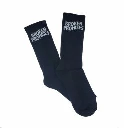 BROKEN PROMISES Accessories BP Wave Logo Sock - Black