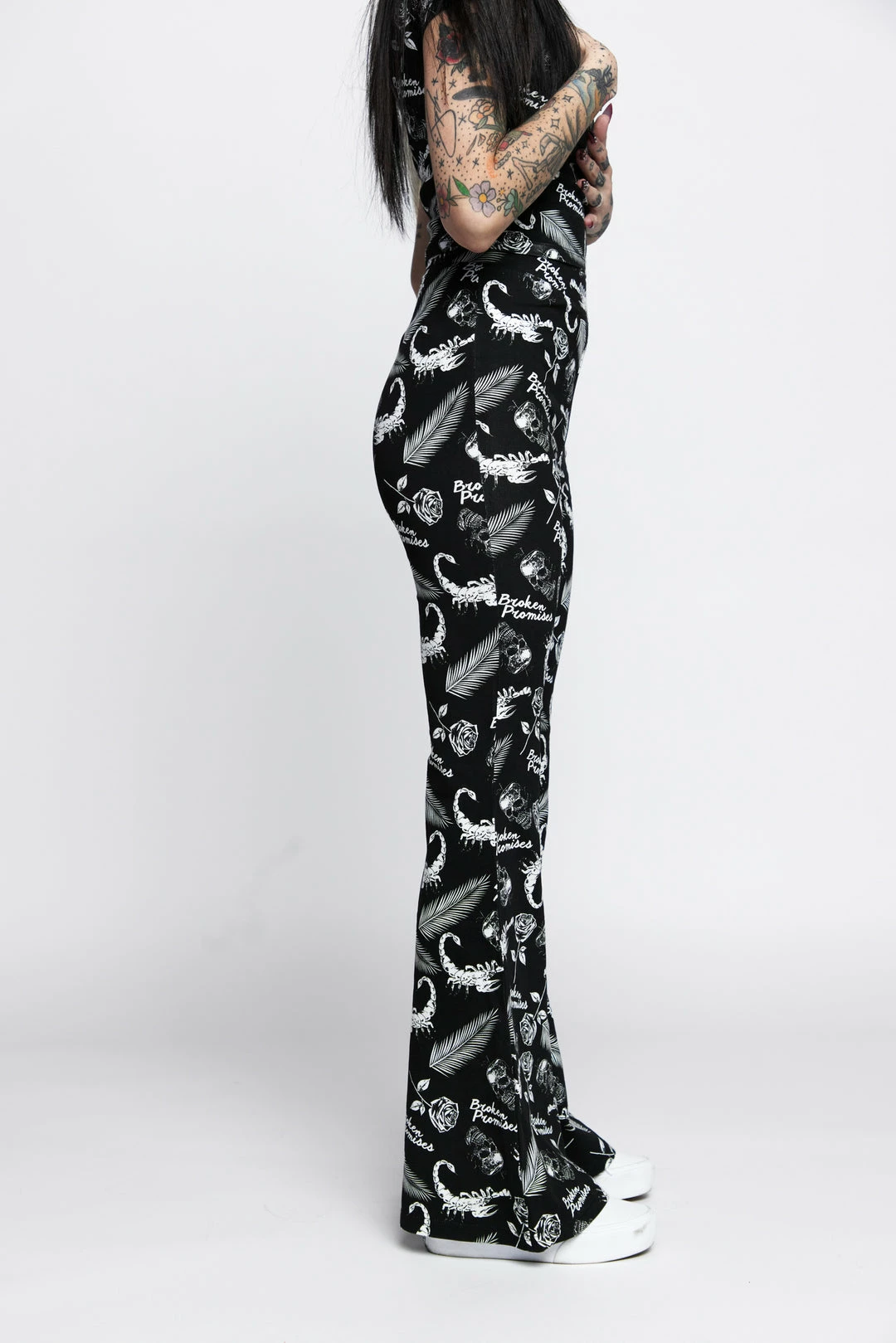 BROKEN PROMISES Bottoms Tropic Disaster Flare Pant 5 BROKEN PROMISES Bottoms Tropic Disaster Flare Pant