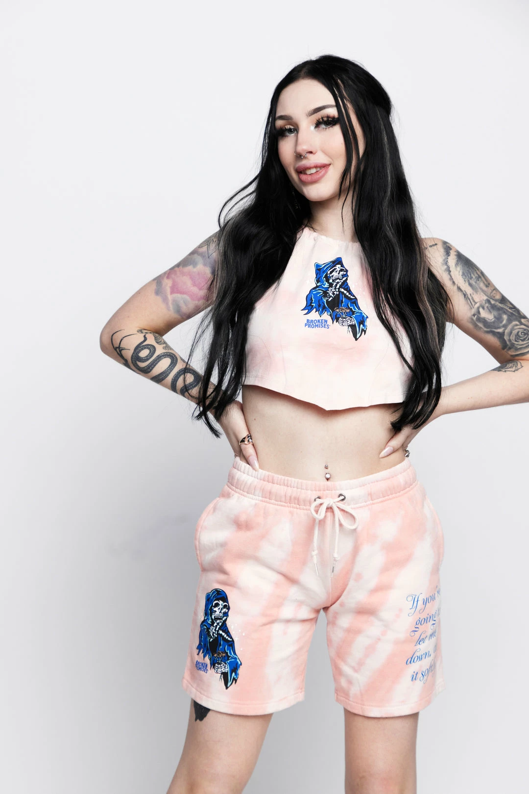 BROKEN PROMISES Softly Pink Tie Dye Halter Top 10 BROKEN PROMISES Softly Pink Tie Dye Halter Top