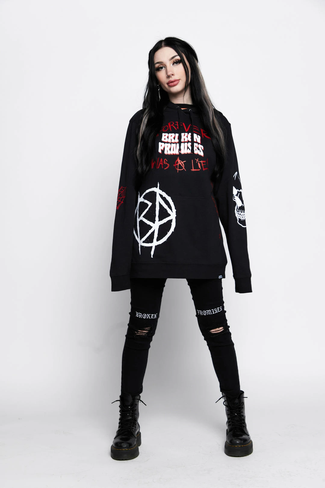 CASH Hoodies Untruthful Hoodie Black 11 CASH Hoodies Untruthful Hoodie Black