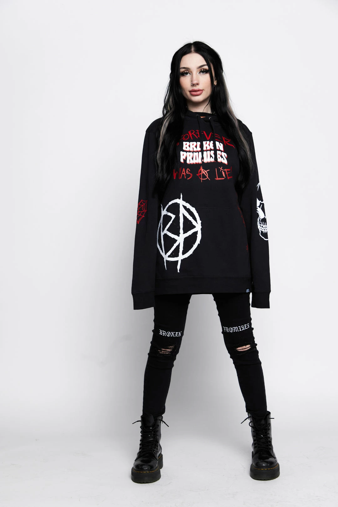 CASH Hoodies Untruthful Hoodie Black 12 CASH Hoodies Untruthful Hoodie Black