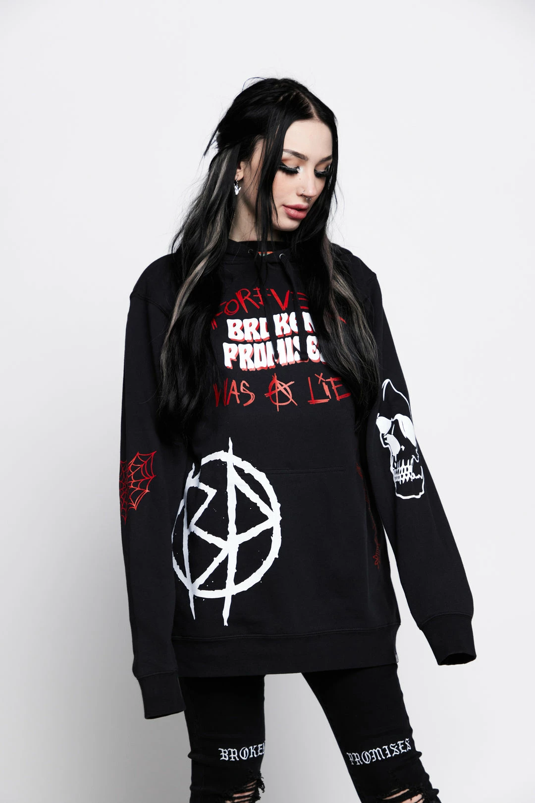 CASH Hoodies Untruthful Hoodie Black 13 CASH Hoodies Untruthful Hoodie Black