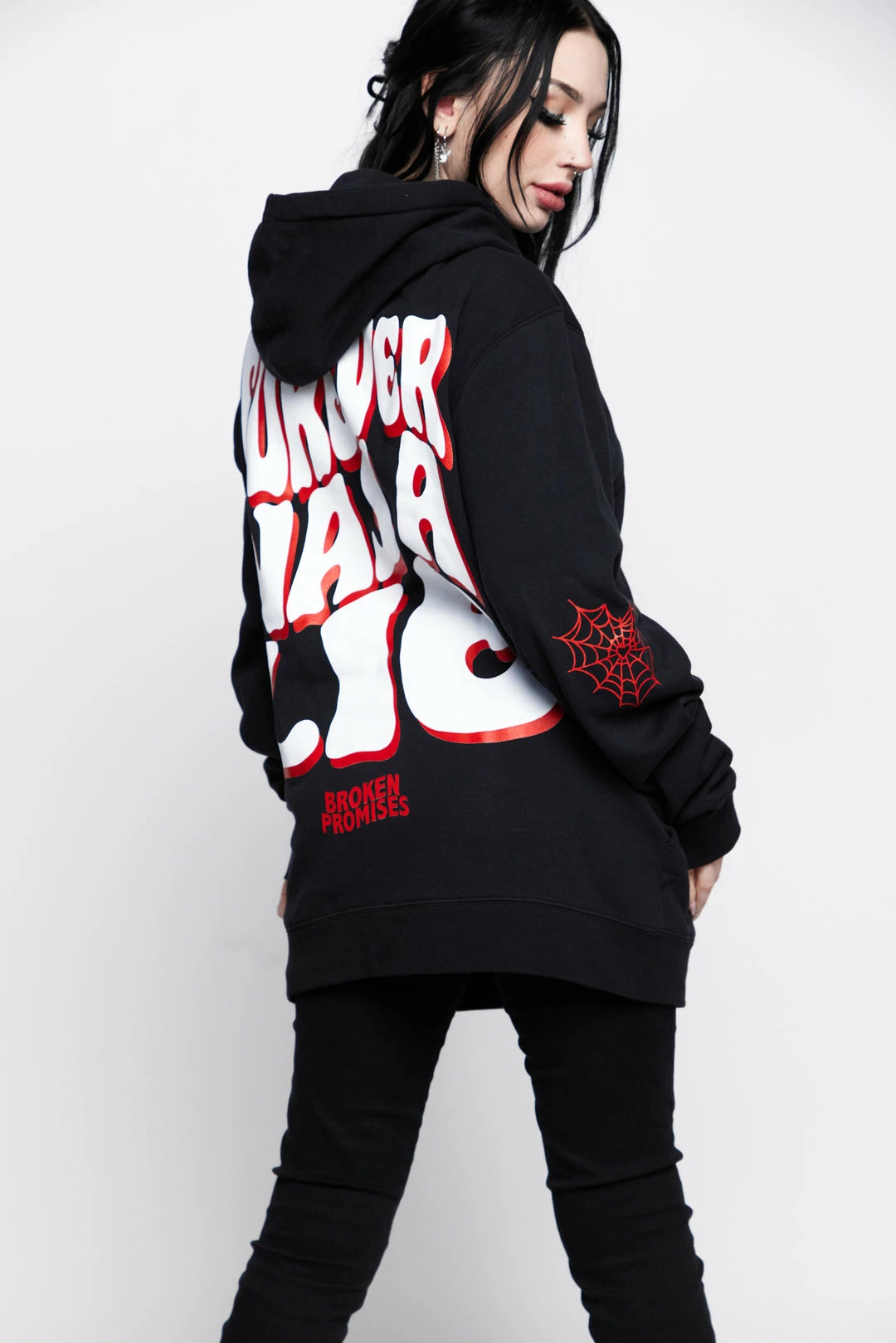 CASH Hoodies Untruthful Hoodie Black 15 CASH Hoodies Untruthful Hoodie Black