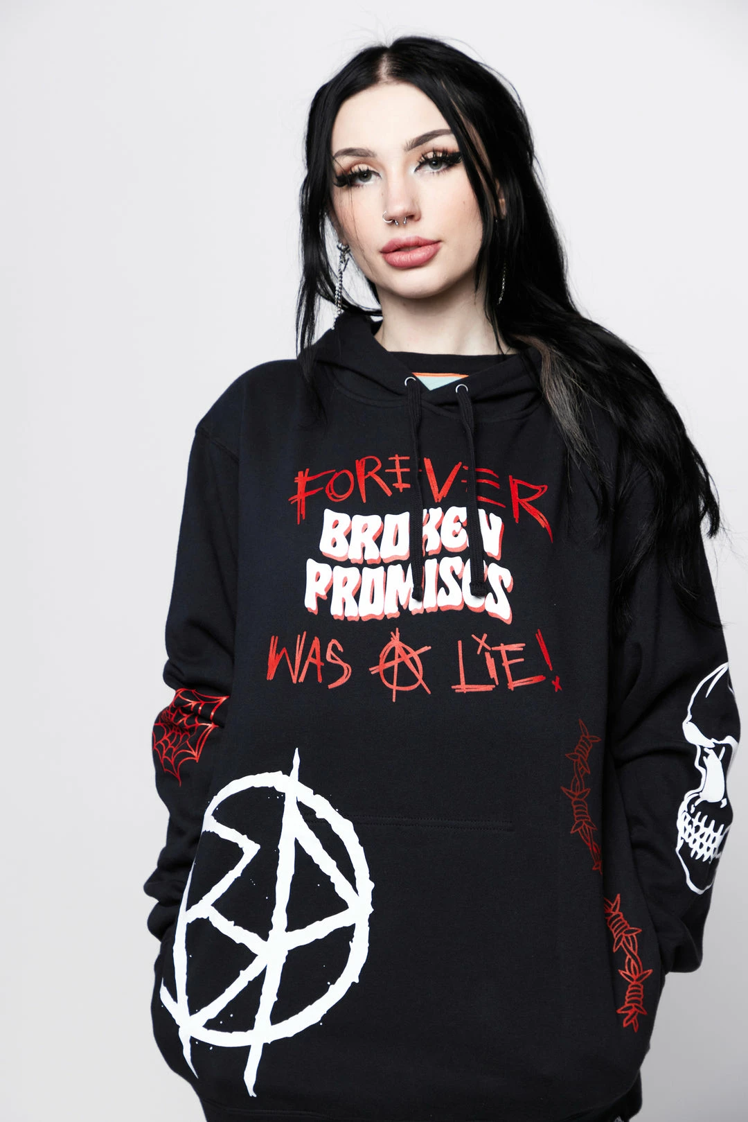 CASH Hoodies Untruthful Hoodie Black 8 CASH Hoodies Untruthful Hoodie Black