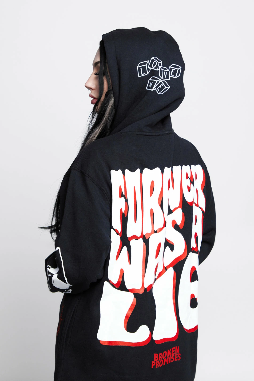 CASH Hoodies Untruthful Hoodie Black 10 CASH Hoodies Untruthful Hoodie Black