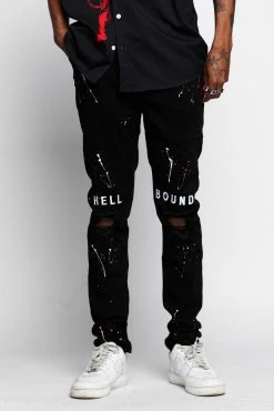 CASH Hell Bound Spatter Denim Bottoms