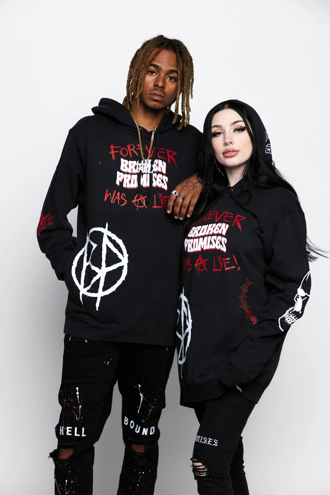 CASH Hoodies Untruthful Hoodie Black 24 CASH Hoodies Untruthful Hoodie Black