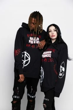 CASH Hoodies Untruthful Hoodie Black 53 CASH Hoodies Untruthful Hoodie Black