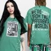 BROKEN PROMISES Headlines Green Splatter S/S Tee 1 BROKEN PROMISES Headlines Green Splatter S/S Tee
