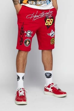 BROKEN PROMISES BP X Hot Wheels Heartbreaker Short Red Bottoms