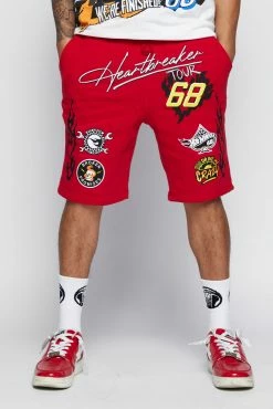 BROKEN PROMISES BP X Hot Wheels Heartbreaker Short Red Bottoms