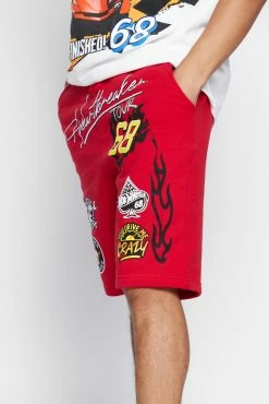 BROKEN PROMISES BP X Hot Wheels Heartbreaker Short Red Bottoms