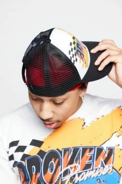 BROKEN PROMISES Headwear BP X Hot Wheels We're Finished Trucker Hat