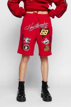 BROKEN PROMISES BP X Hot Wheels Heartbreaker Short Red Bottoms
