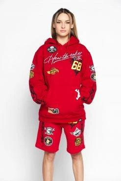 BROKEN PROMISES BP X Hot Wheels Heartbreaker Short Red Bottoms