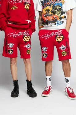 BROKEN PROMISES BP X Hot Wheels Heartbreaker Short Red Bottoms