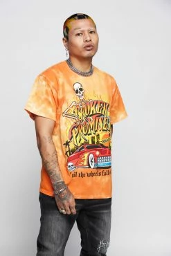 BROKEN PROMISES Shirts BP X Hot Wheels Wheels Fall Off Org Tie Dye S/S 18 BROKEN PROMISES Shirts BP X Hot Wheels Wheels Fall Off Org Tie Dye S/S