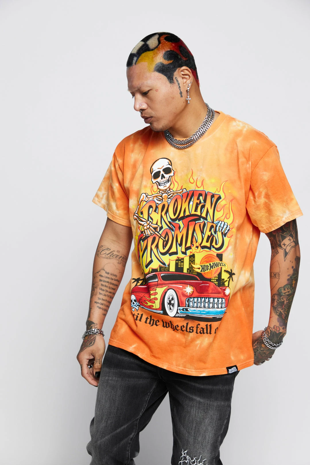 BROKEN PROMISES Shirts BP X Hot Wheels Wheels Fall Off Org Tie Dye S/S 8 BROKEN PROMISES Shirts BP X Hot Wheels Wheels Fall Off Org Tie Dye S/S