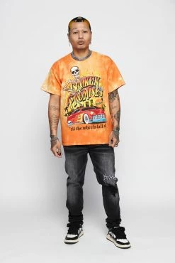 BROKEN PROMISES Shirts BP X Hot Wheels Wheels Fall Off Org Tie Dye S/S 17 BROKEN PROMISES Shirts BP X Hot Wheels Wheels Fall Off Org Tie Dye S/S