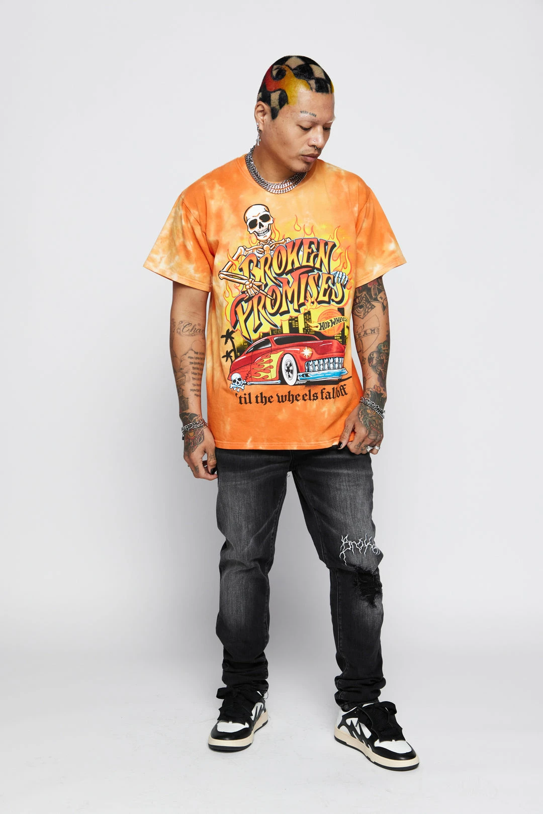 BROKEN PROMISES Shirts BP X Hot Wheels Wheels Fall Off Org Tie Dye S/S 10 BROKEN PROMISES Shirts BP X Hot Wheels Wheels Fall Off Org Tie Dye S/S