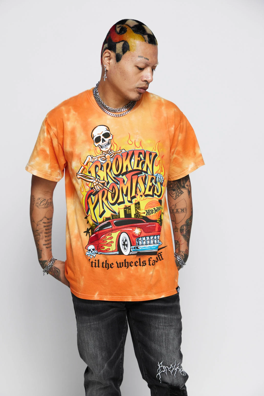 BROKEN PROMISES Shirts BP X Hot Wheels Wheels Fall Off Org Tie Dye S/S 11 BROKEN PROMISES Shirts BP X Hot Wheels Wheels Fall Off Org Tie Dye S/S