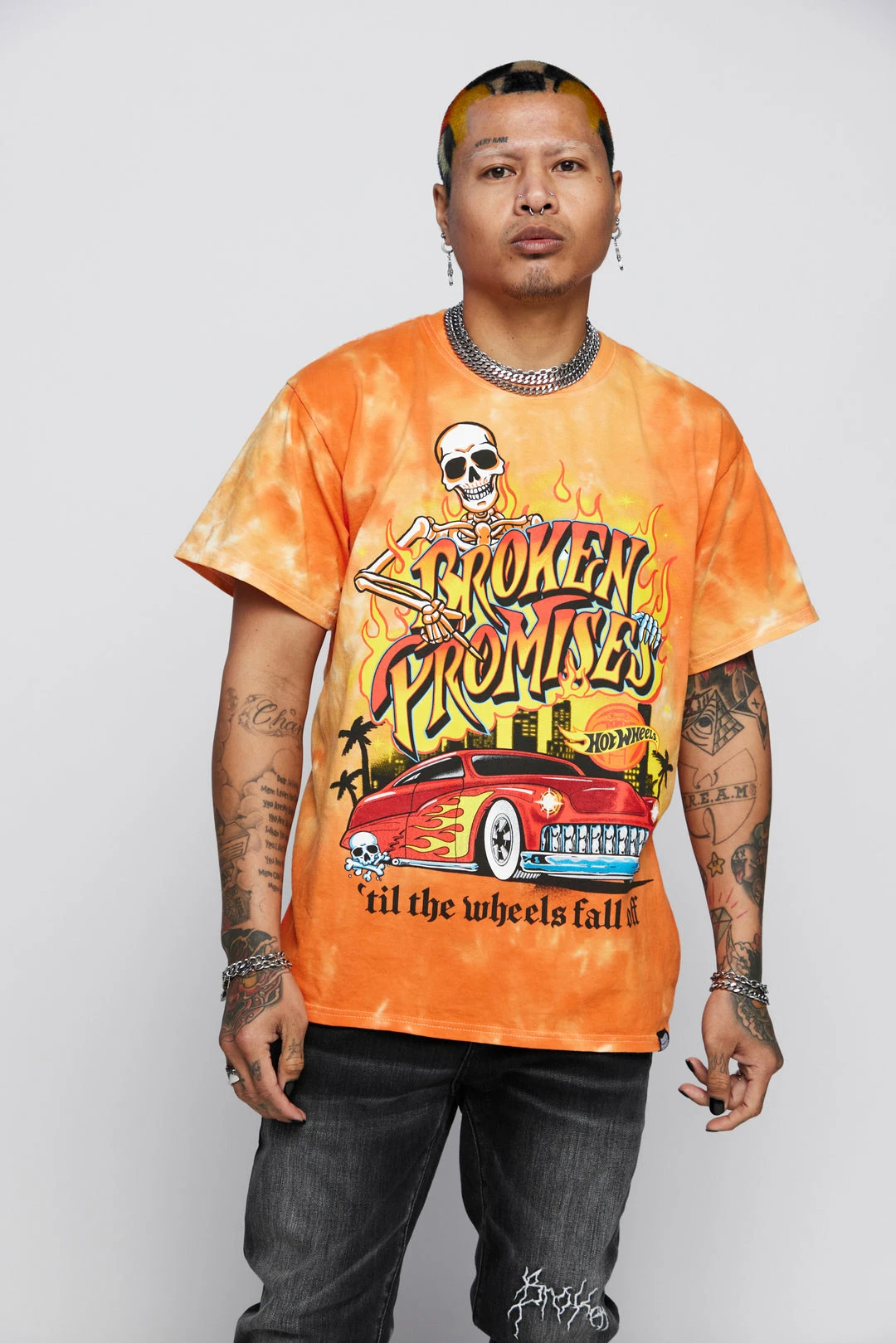 BROKEN PROMISES Shirts BP X Hot Wheels Wheels Fall Off Org Tie Dye S/S 5 BROKEN PROMISES Shirts BP X Hot Wheels Wheels Fall Off Org Tie Dye S/S