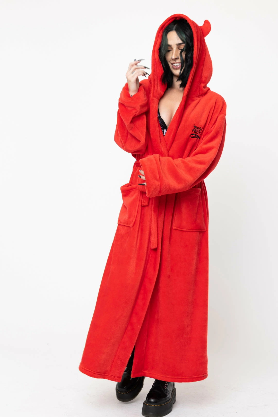 BROKEN PROMISES Devil Horn Robe Red Horn Hoodies 11 BROKEN PROMISES Devil Horn Robe Red Horn Hoodies