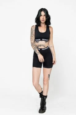 BROKEN PROMISES All Shorts BP Bike Short Black