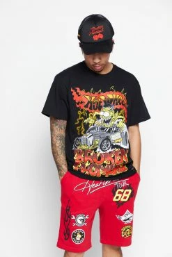 BROKEN PROMISES BP X Hot Wheels Lost Control Tee Black