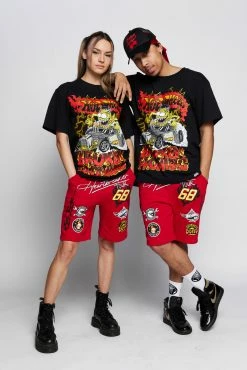 BROKEN PROMISES BP X Hot Wheels Lost Control Tee Black