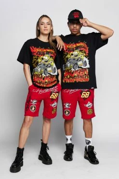 BROKEN PROMISES BP X Hot Wheels Lost Control Tee Black
