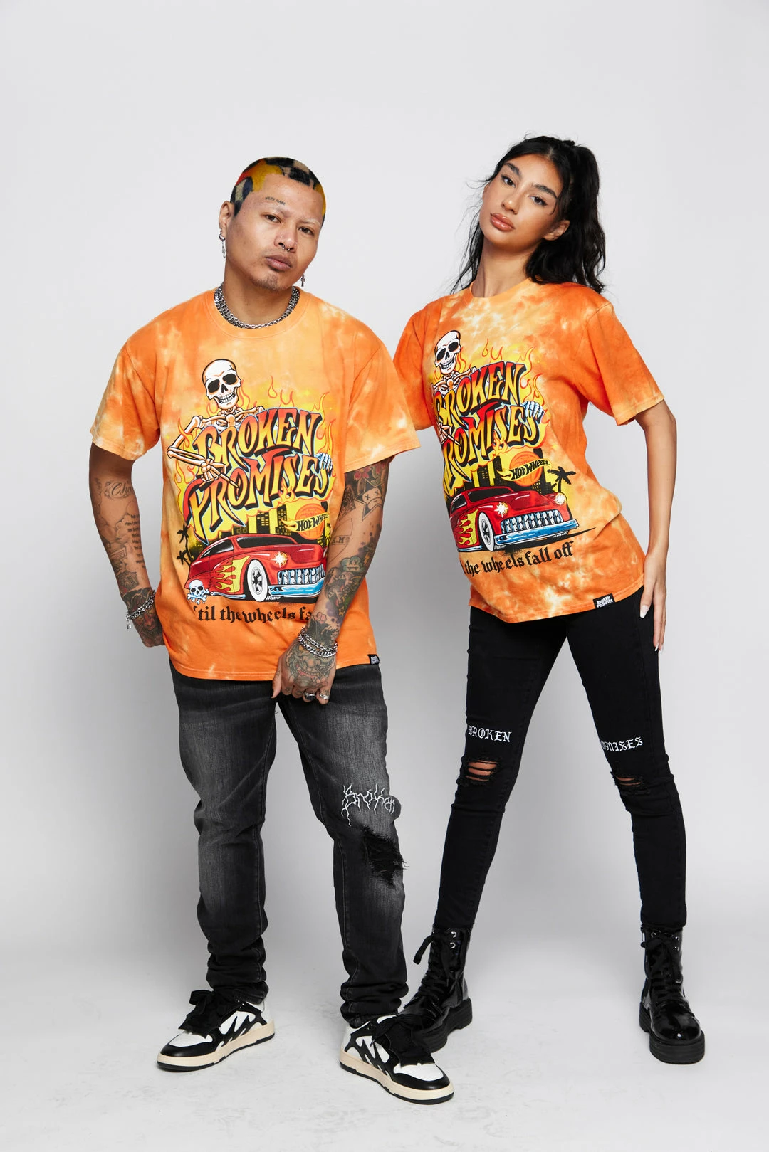 BROKEN PROMISES Shirts BP X Hot Wheels Wheels Fall Off Org Tie Dye S/S 14 BROKEN PROMISES Shirts BP X Hot Wheels Wheels Fall Off Org Tie Dye S/S