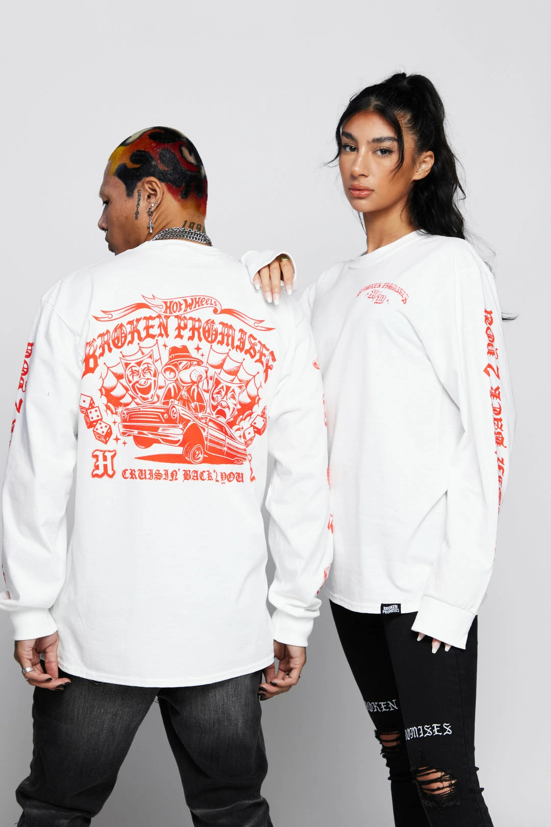 BROKEN PROMISES Shirts BP X Hot Wheels Cruisin Back 2 You L/S 15 BROKEN PROMISES Shirts BP X Hot Wheels Cruisin Back 2 You L/S