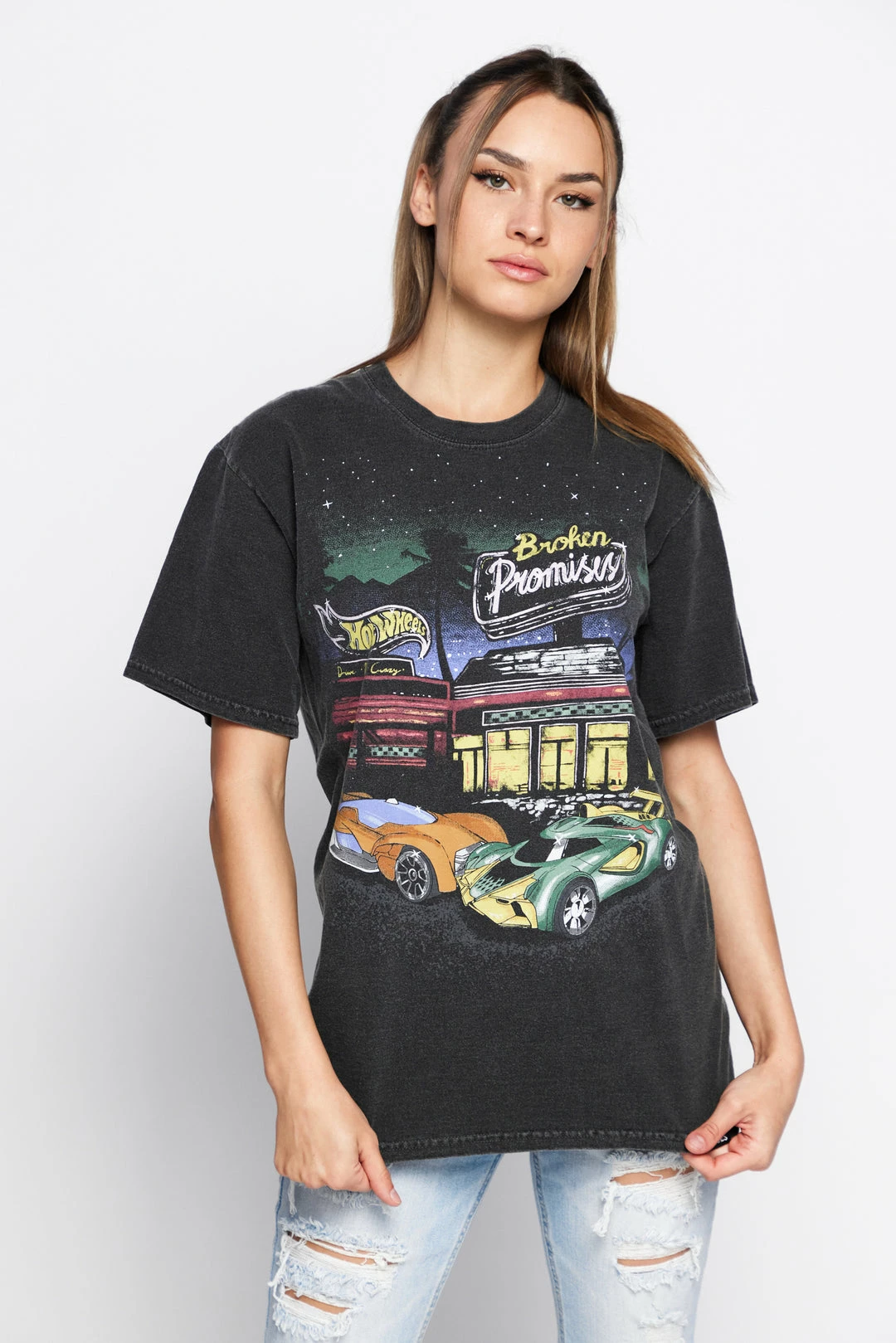 BROKEN PROMISES BP X Hot Wheels Look Both Ways Washed SST Blk 14 BROKEN PROMISES BP X Hot Wheels Look Both Ways Washed SST Blk