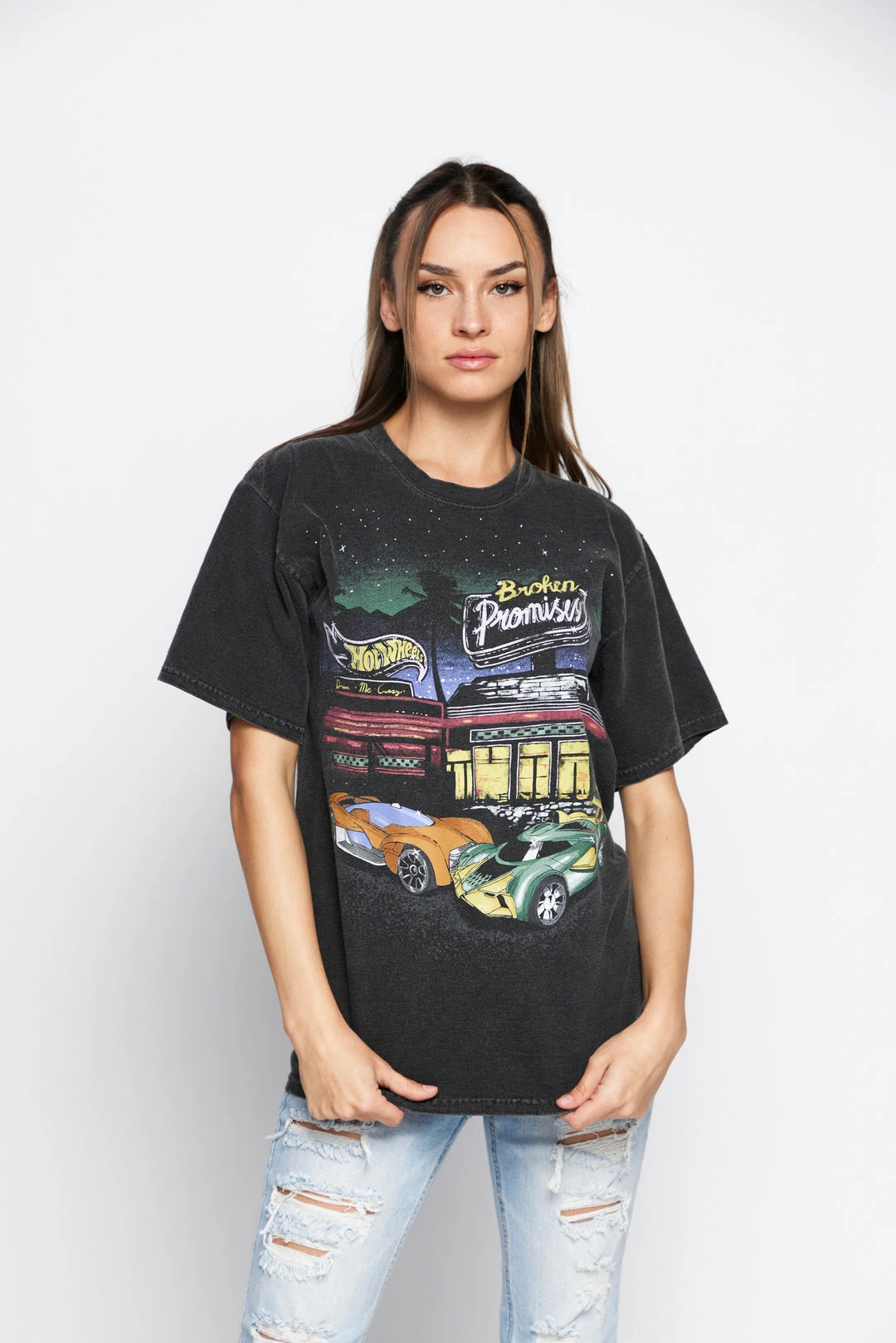 BROKEN PROMISES BP X Hot Wheels Look Both Ways Washed SST Blk 13 BROKEN PROMISES BP X Hot Wheels Look Both Ways Washed SST Blk