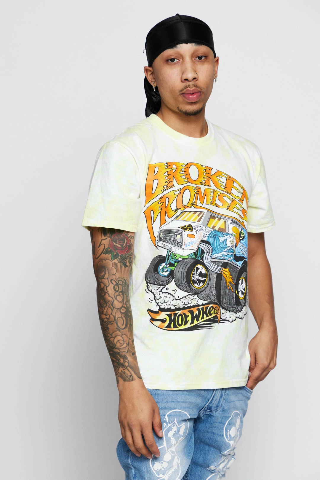 BROKEN PROMISES BP X Hot Wheels See You Again S/S Yellow 3 BROKEN PROMISES BP X Hot Wheels See You Again S/S Yellow