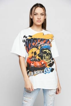 BROKEN PROMISES BP X Hot Wheels We're Finished S/S Tee White Shirts