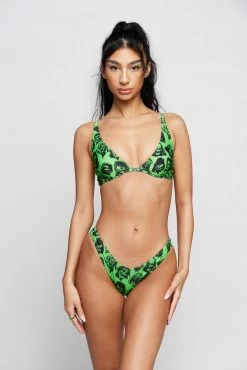 BROKEN PROMISES Sets Reaper Guide Bikini Top Green