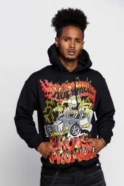 BROKEN PROMISES BP X Hot Wheels Lost Control Hoodie Black Hoodies