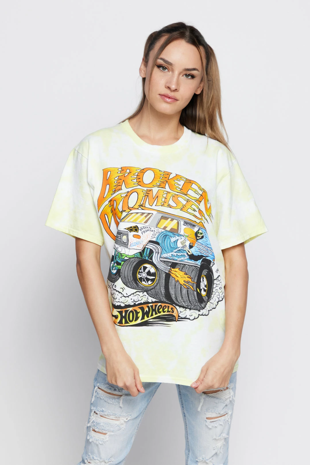 BROKEN PROMISES BP X Hot Wheels See You Again S/S Yellow 5 BROKEN PROMISES BP X Hot Wheels See You Again S/S Yellow