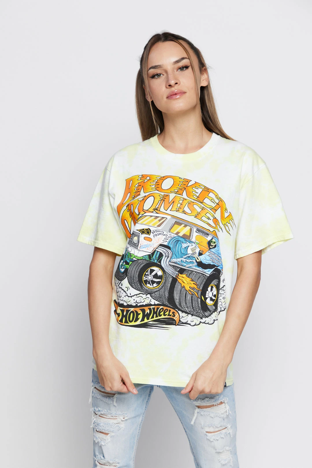 BROKEN PROMISES BP X Hot Wheels See You Again S/S Yellow 8 BROKEN PROMISES BP X Hot Wheels See You Again S/S Yellow