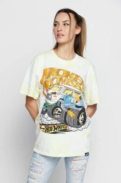 BROKEN PROMISES BP X Hot Wheels See You Again S/S Yellow 16 BROKEN PROMISES BP X Hot Wheels See You Again S/S Yellow