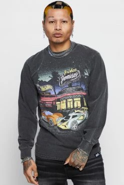 BROKEN PROMISES BP X Hot Wheels Look Both Ways Long Sleeve Shirts