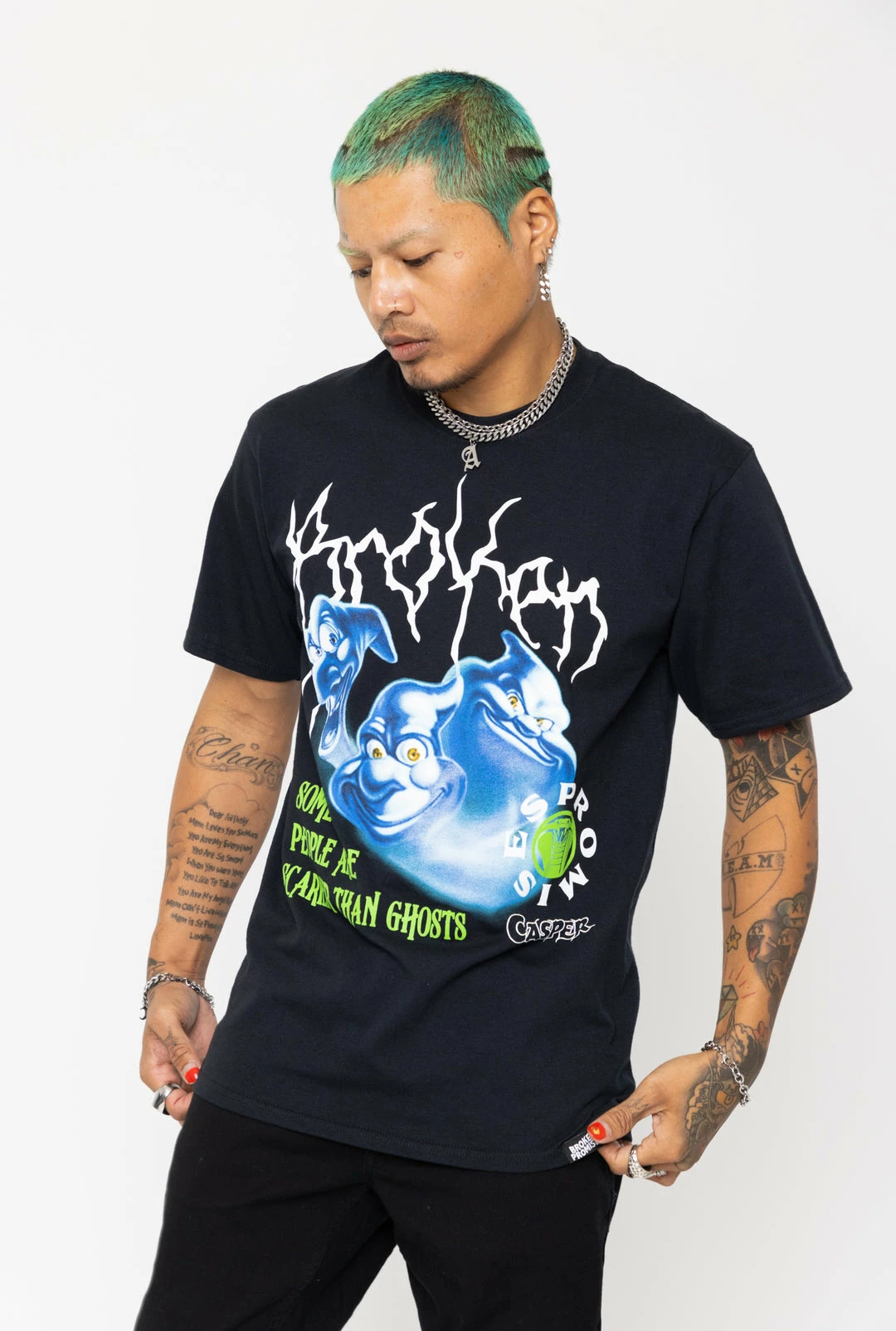 BROKEN PROMISES Shirts BP X Casper Ghostly Trio Tee Black 6 BROKEN PROMISES Shirts BP X Casper Ghostly Trio Tee Black