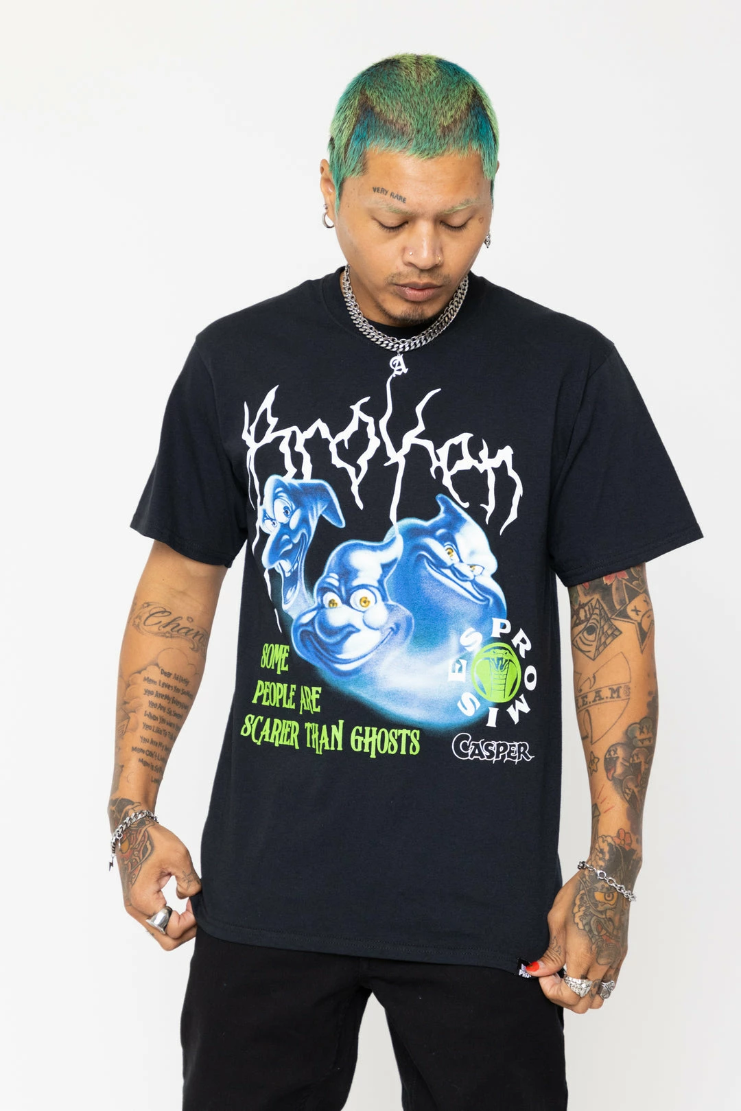 BROKEN PROMISES Shirts BP X Casper Ghostly Trio Tee Black 4 BROKEN PROMISES Shirts BP X Casper Ghostly Trio Tee Black