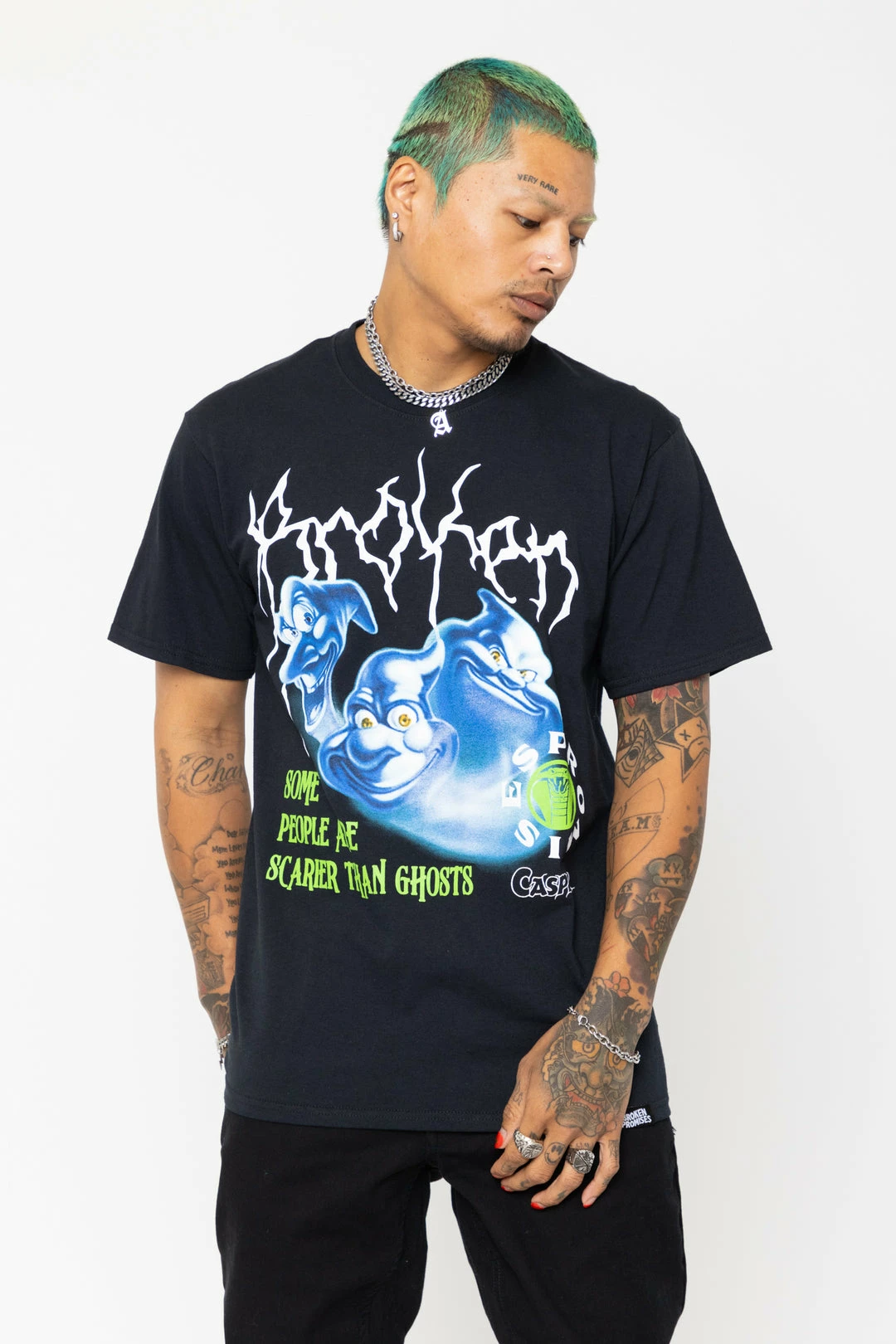 BROKEN PROMISES Shirts BP X Casper Ghostly Trio Tee Black 3 BROKEN PROMISES Shirts BP X Casper Ghostly Trio Tee Black