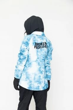 BROKEN PROMISES Tie Dye Hoodies Could Be Different Snow Jacket Blue